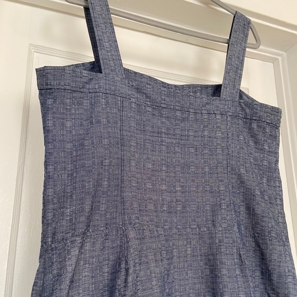 Derek Lam Chambray Button Front Dress w Pockets 16 - Picture 9 of 11